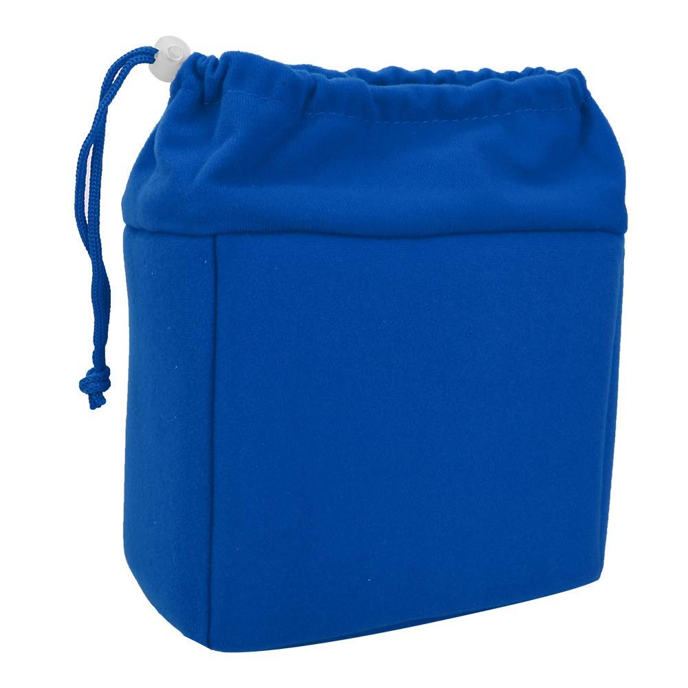 ACOGEDO Shockproof DSLR Camera Lens Insert Bag Padded Case With Drawstring Protect Camera Can Lens The Has The Sponge in Shock Which Thickened Performance Insert BagPa (Dark Blue)