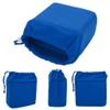 ACOGEDO Shockproof DSLR Camera Lens Insert Bag Padded Case With Drawstring Protect Camera Can Lens The Has The Sponge in Shock Which Thickened Performance Insert BagPa (Dark Blue) view 3