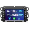 Android 14 Car Radio Stereo for Chevy Silverado/GMC Sierra/Buick/Chevrolet, Apply Carplay Andriod Auto 7 Inch 1280*720 QLED IPS Touchscreen Head Unit with GPS Navi BT WiFi/4G LTE SWC 6GB RAM 128GB ROM view 1