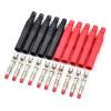 BHUPWZE 10pcs Insulated Seal Protection Shrouded 4mm Banana Plugs Solder DIY Connectors Adapters for Multimeter Test view 1