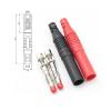 BHUPWZE 10pcs Insulated Seal Protection Shrouded 4mm Banana Plugs Solder DIY Connectors Adapters for Multimeter Test view 3