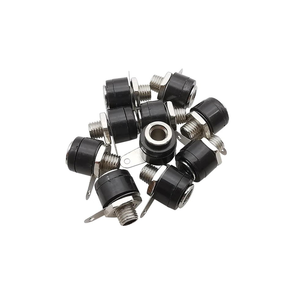 BHUPWZE 50Pcs Binding Post Terminal 4mm Banana Socket Female Connector Test Speaker Posts Soldering Panel Mount Adapter(Black 50Pcs)