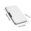 BESPORTBLE Memory Card Holder and Carrying Case for Micro and Standard Cards, Silver Gray Portable Storage Box with Shock-Resistant Design, Suitable for Digital Cameras and Travel Use view 2
