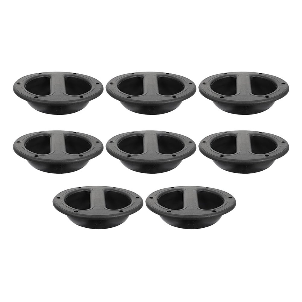 SHINEOFI 8pcs Removable Stage Speaker Handles Loudspeaker Cabinet Handles Abs Black 146x38mm Audio Speaker Box for Professional Audio Equipment