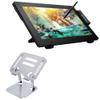 BoxWave Stand and Mount Compatible with Xencelabs Pen Display 24 - Executive VersaView Stand, Ergonomic Adjustable Viewing Angle Metallic Riser - Metallic Silver view 1