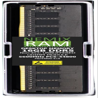 16GB 1X16GB DDR5 5600MHZ PC5-44800 1Rx8 1.1V CL46 288-PIN Non-ECC Unbuffered UDIMM NEMIX RAM Desktop PC Memory Compatible with ASRock Z790 PG Lightning Motherboard