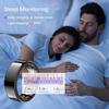 Ring Health Tracker for Women Men, Fitness Ring with Heart Rate,Blood Oxygen,Sleep Monitor,Calories, Step Counter, IP68 Waterproof Smart Ring for iPhone & Android, No Subscription Fee (Black, 13#) view 3