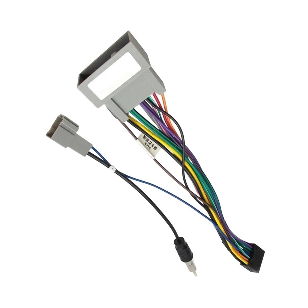 40pcs Car Audio DVD Player 16 PIN Android Power Cable Adapter Compatible with Honda for CRV for BRV for HRV for Jazz Radio Wiring Harness