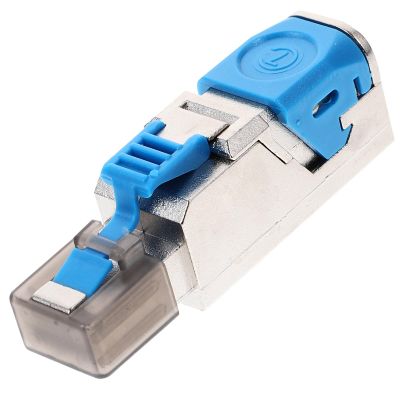 ARTIBETTER Shielded Rj45 Pass Through Connector Cat 7 Ethernet Network Modular Plug for LAN Cable Crimping, Compatible with Solid and Stranded Cables, High-Speed Data Transmission for Gaming