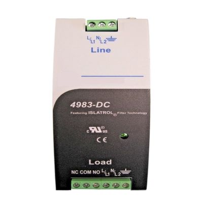 4983-DC120-03 Ser A 3A 120VAC Filter-Surge Suppressor DIN Rail No Pole Sealed in Box