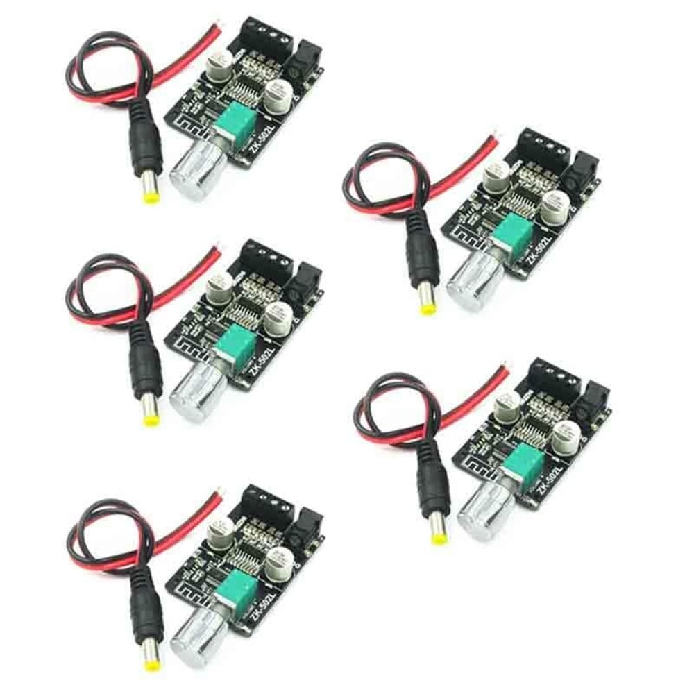 ZK-502L for Mini Amplifier Board 5pcs Class D AMP Module for DIY Speaker Audio System