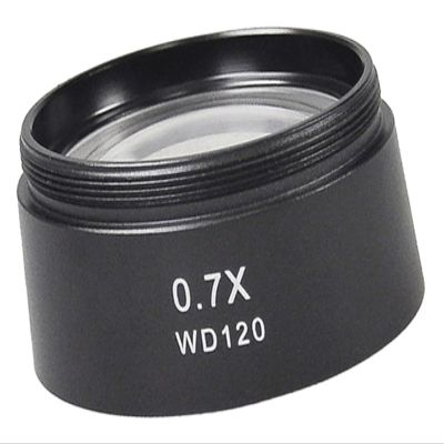 0.7X Stereo Microscope Barlow Objective Lens for Industry Video Microscope 48mm Mount Auxiliary Lens
