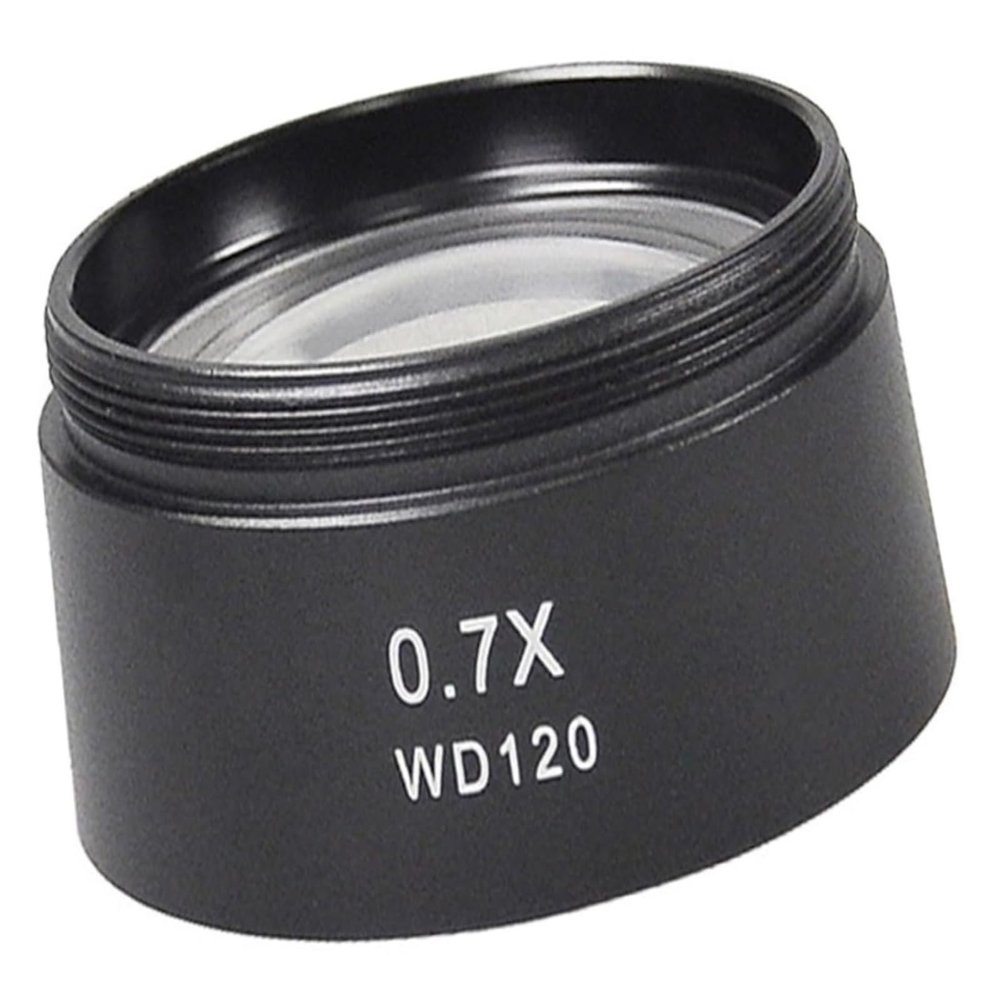 0.7X Stereo Microscope Barlow Objective Lens for Industry Video Microscope 48mm Mount Auxiliary Lens