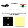BELLIFFY 100pcs Self-adhesive Cable Tie Base Wire Cable Organizer Mounts for Desk Cord Management Black Adhesive Wire Tie Holder Clips for Home Office Use view 4
