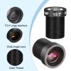 MECCANIXITY CCTV Camera Lens Wide Angle 12mm 5MP F2.0 & 8mm 720P F2.0 for CCD Camera, 1 Set view 4