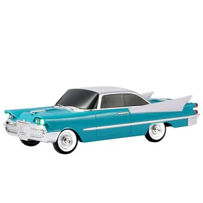 WSTER Vintage Car Bluetooth Speaker with LED Lights, TWS Stereo Pairing, Portable Wireless Stereo Speaker with FM/USB/TF/AUX, Retro Travel Speaker for Home & Outdoor (Green)