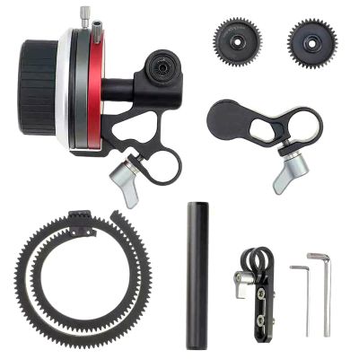 Hosioe DSLR Camera Follow Focus with Adjustable Dampening, Lightweight Lens Control for Video Aluminum Alloy Black