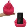 Tusrai 2pcs Cover of Bean Bag Phone Holder (No Filler) Ultra Soft Micro Suede Anti Slip Cell Phone Pillow Holder Hot Pink view 1