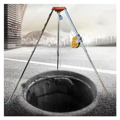 iumLeap Emergency Rescue Tripod Kit - Retractable Legs for Confined Space Safety in Flues, Tunnels, Sewers - Essential Equipment for Rescue Operations and Safety Complian