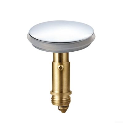 Push Button Operated Sink Drain Stopper 38mm with Brass Bouncing Core for Reliable Sealing in Bathroom and Kitchen Installations