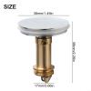 Push Button Operated Sink Drain Stopper 38mm with Brass Bouncing Core for Reliable Sealing in Bathroom and Kitchen Installations view 4