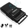 Portable Cassette Player and Recorder Converter, Convert Cassette to Digital & Save to USB Drive, Audio Tape Recorder with Retractable Handle, Independent Microphone, Built-in Speaker view 1
