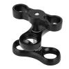 Estink Aluminum Alloy Mini Ball Clip, 360 Rotation Diving Light Clamp Adapter Mount with Screw Lock, for SJ CAM and Other Cameras view 2