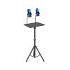 Adjustable Multimedia Stand,Floor-Standing Laptop Stand with Dual Phone Holders,Suitable for Indoor Use,Sheet Music and Home Use view 1