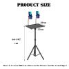 Adjustable Multimedia Stand,Floor-Standing Laptop Stand with Dual Phone Holders,Suitable for Indoor Use,Sheet Music and Home Use view 2