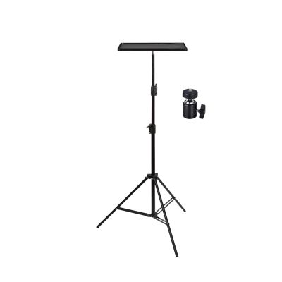 Adjustable Multimedia Stand,Metal Tray Stand with Swivel Head,Suitable for Outdoor Use,Studios and Recording Studios