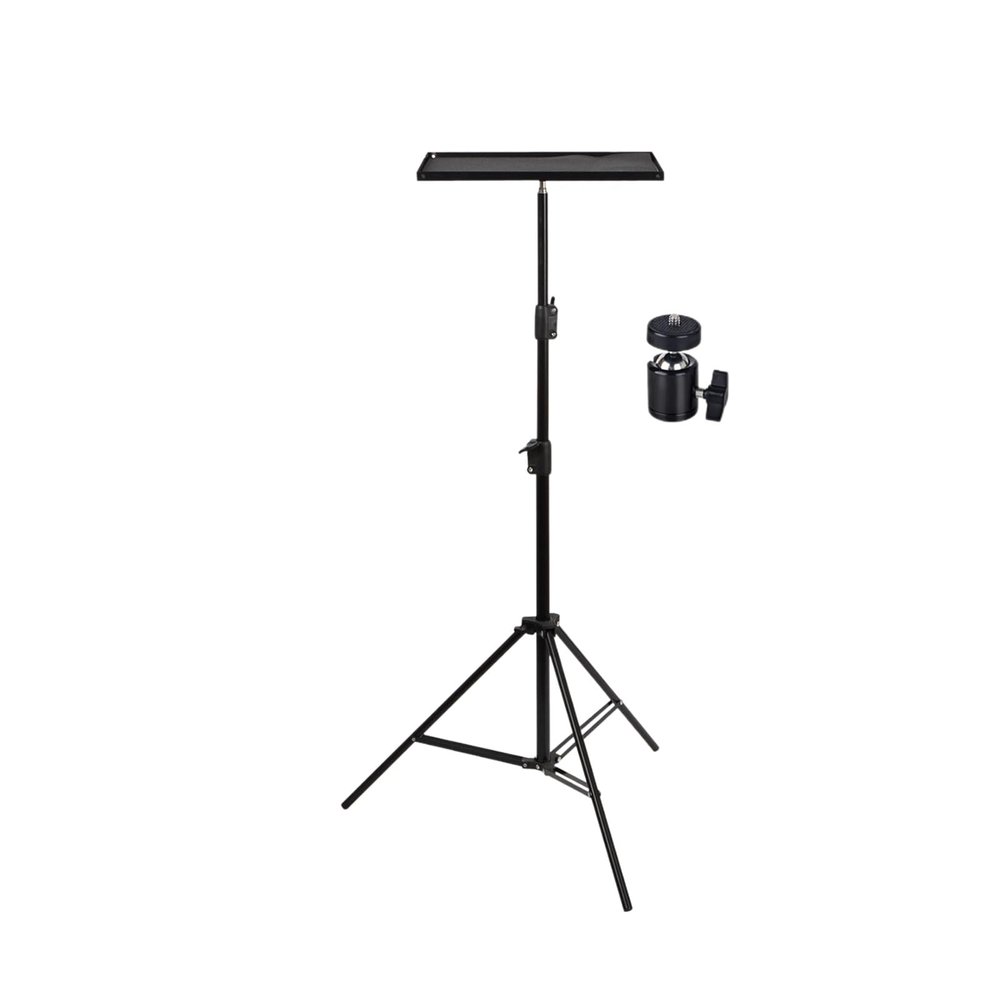 Adjustable Multimedia Stand,Metal Tray Stand with Swivel Head,Suitable for Outdoor Use,Studios and Recording Studios