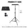 Adjustable Multimedia Stand,Metal Tray Stand with Swivel Head,Suitable for Outdoor Use,Studios and Recording Studios view 2