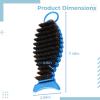 byepica 7.5 X 2.6 in, Fish-Shaped Bendable Cleaning Brush, Boar, Nylon, Steel Wire view 4