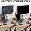 TXGJWRA Removable Privacy Screen Film,Anti-Spyware Screen Shield Hanging Monitor Protector Desktop Compute Anti-Glare and Anti-Blue Light Confidential Information,24in 547 * 320mm view 2