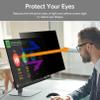 TXGJWRA Removable Privacy Screen Film,Anti-Spyware Screen Shield Hanging Monitor Protector Desktop Compute Anti-Glare and Anti-Blue Light Confidential Information,24in 547 * 320mm view 3