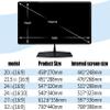 TXGJWRA Removable Privacy Screen Film,Anti-Spyware Screen Shield Hanging Monitor Protector Desktop Compute Anti-Glare and Anti-Blue Light Confidential Information,24in 547 * 320mm view 4