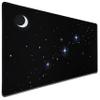 Large Gaming Mouse Pad Extended Desk Mat XXL Protector, Night Sky Stars Moon Design, 31.1 x 15.7 Inch Non-Slip Rubber Base Stitched Edges Thick Cloth Surface for Gamer Office PC Laptop Keyboard Mat view 1