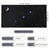 Large Gaming Mouse Pad Extended Desk Mat XXL Protector, Night Sky Stars Moon Design, 31.1 x 15.7 Inch Non-Slip Rubber Base Stitched Edges Thick Cloth Surface for Gamer Office PC Laptop Keyboard Mat view 2