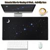 Large Gaming Mouse Pad Extended Desk Mat XXL Protector, Night Sky Stars Moon Design, 31.1 x 15.7 Inch Non-Slip Rubber Base Stitched Edges Thick Cloth Surface for Gamer Office PC Laptop Keyboard Mat view 3