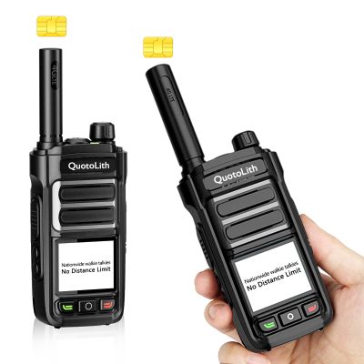 Global Lifetime Free Walkie Talkies Unlimited Range 4G LTE PoC Radio Two-Way Radios Long Distance Covering The Entire United States for Radios for Truck Fleets,with Lifetime SIM Card(4PCS) (4)