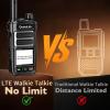Global Lifetime Free Walkie Talkies Unlimited Range 4G LTE PoC Radio Two-Way Radios Long Distance Covering The Entire United States for Radios for Truck Fleets,with Lifetime SIM Card(4PCS) (4) view 3