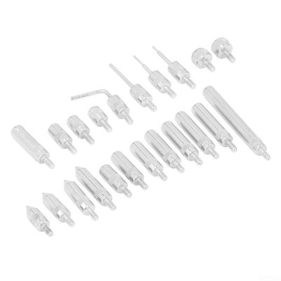 22Pcs Carbide Indicator Points with UNF 4-48 Threaded Tips for Dial Indicator Replacement Probes, Wear Resistant Probe End Tips Set with Blue Storage Box
