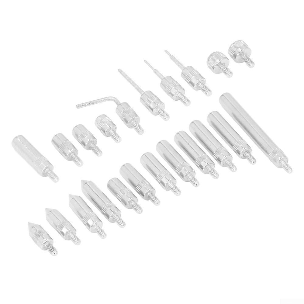 22Pcs Carbide Indicator Points with UNF 4-48 Threaded Tips for Dial Indicator Replacement Probes, Wear Resistant Probe End Tips Set with Blue Storage Box