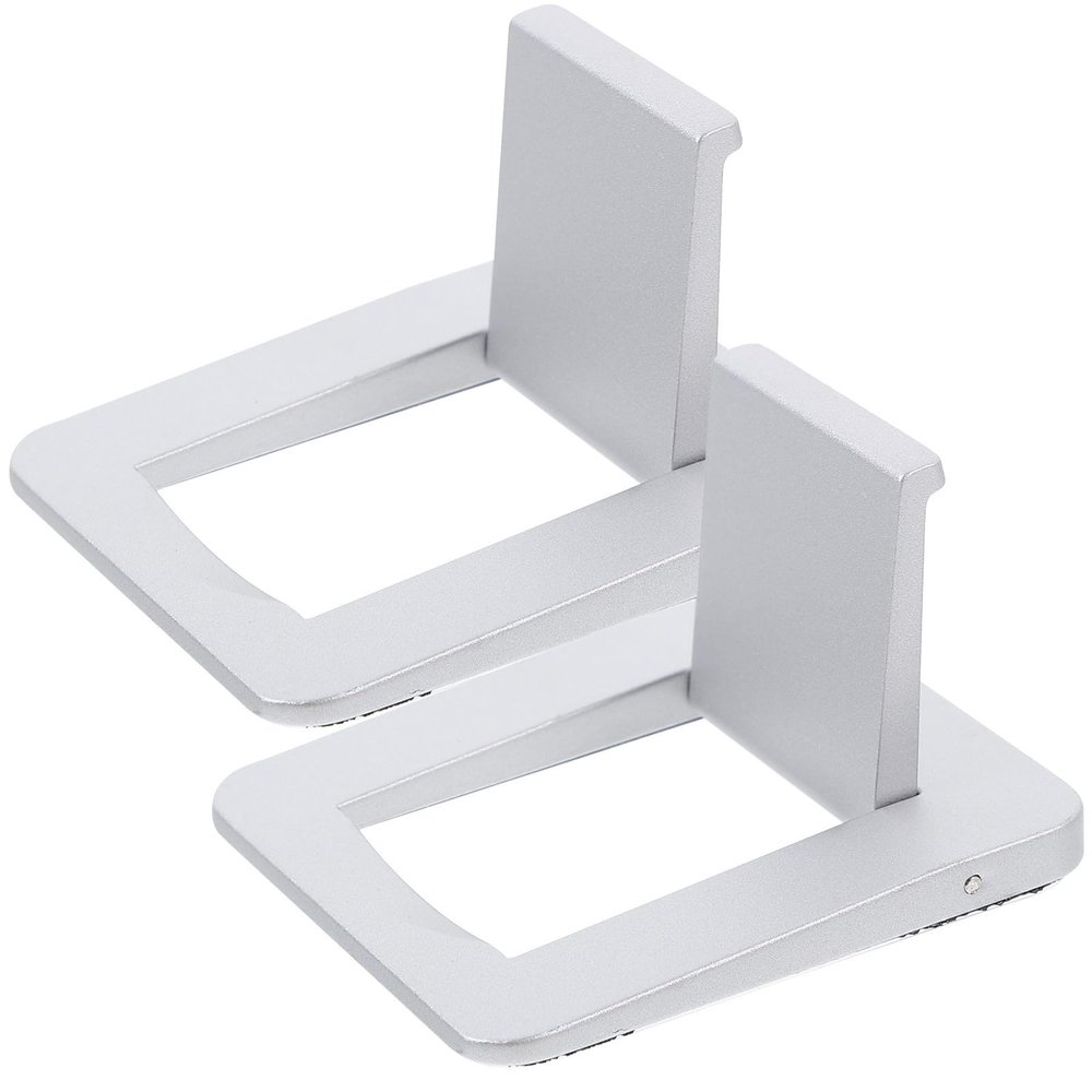 Alipis 2pcs Aluminum Alloy Laptop Stand Riser Silver Portable Invisible Computer Cooling Holder Ergonomic Heightening Support for Notebooks and Tablets