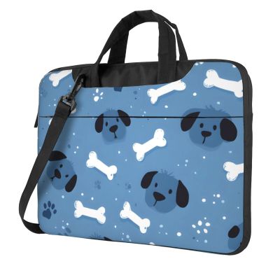 (Cute dog design) Slim Laptop Bag with Strap 15.6 inch Portable Laptop Sleeve Tote Case for Travel Business Men Women