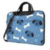 (Cute dog design) Slim Laptop Bag with Strap 15.6 inch Portable Laptop Sleeve Tote Case for Travel Business Men Women view 1