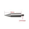 Replacement Stainless Steel Point for Mini Pole - 50mm Steel Tip with /4 Inch Thread Adapter, Mounting Hardware, Stainless Steel Pole Connector, Mini Pole Accessory view 3