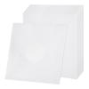 MECCANIXITY 12"x12" Vinyl Record Inner Paper Sleeves, 20 Pcs 110GSM Anti Static Kraft Paper Vinyl Record Jackets Center Hole with Poly Lined for LP Albums Storage Protection Covers (White) view 1