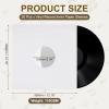MECCANIXITY 12"x12" Vinyl Record Inner Paper Sleeves, 20 Pcs 110GSM Anti Static Kraft Paper Vinyl Record Jackets Center Hole with Poly Lined for LP Albums Storage Protection Covers (White) view 2
