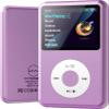 Mp3 Player with Bluetooth Y1 Portable Music Digital Players Supports Playlist Audiobook Video Nice Gadget for Kids Puple view 1